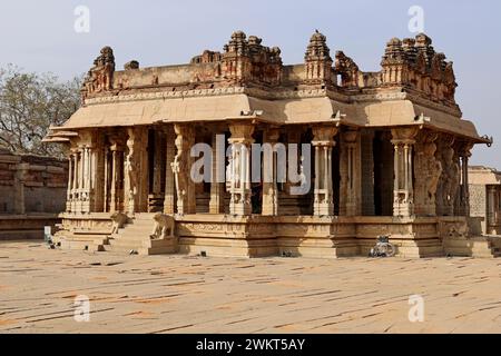 Vijaya Vittala Tempel, Hampi, Hosapete, Karnataka, Indien Stockfoto