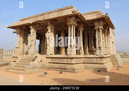 Vijaya Vittala Tempel, Hampi, Hosapete, Karnataka, Indien Stockfoto