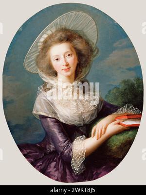 Die vicomtesse de Vaudreuil; Louise Élisabeth Vigée Le Brun (Französisch, 1755 - 1842); 1785; Öl auf Leinwand; 83,2 x 64,8 cm (32 3/4 x 25 1/2 in.); 85. PB. 443 Stockfoto