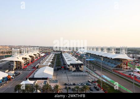 Sakhir, Bahrain. Februar 2024. Atmosphäre des Kreislaufs. 22.02.2024. Formel-1-Test, Sakhir, Bahrain, Tag Zwei. Das Foto sollte lauten: XPB/Alamy Live News. Stockfoto