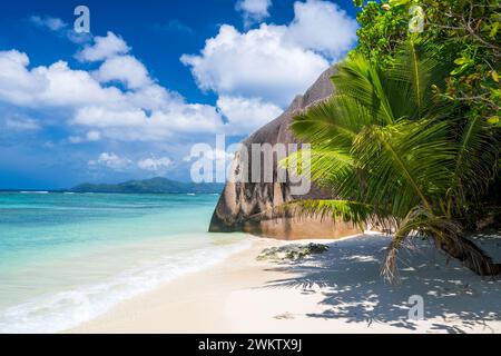 Anse Source d ' Argent Beach, La Digue, Seychellen Stockfoto