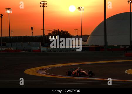 55 SAINZ Carlos (Spa), Scuderia Ferrari SF-24, Action während der Formel 1 Aramco Vorsaisontests 2024 der FIA Formel 1 Weltmeisterschaft 2024 vom 21. Bis 23. Februar 2024 auf dem Bahrain International Circuit in Sakhir, Bahrain - Foto DPPI Stockfoto