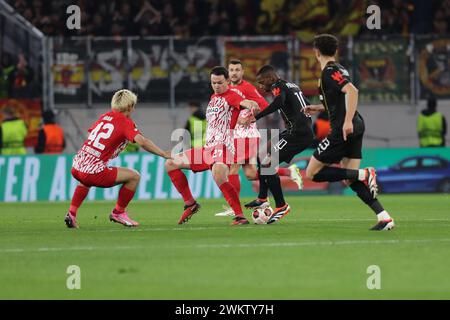 Frankreich. Februar 2024. © PHOTOPQR/VOIX DU NORD/COURBE ; 22/02/2024 ; NO DAM Foot Ligue Europa SC Fribourg RC Linsensperre retour Stade Europa Park, Freiburg, Allemagne le 22/02/24. FOTO SEVERINE COURBE LA VOIX DU NORD Credit: MAXPPP/Alamy Live News Stockfoto