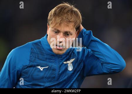 Rom, Italien. Februar 2024. Während des Aufwärmens vor dem Spiel der UEFA Champions League in Olimpico, Rom. Der Bildnachweis sollte lauten: Jonathan Moscrop/Sportimage Credit: Sportimage Ltd/Alamy Live News Stockfoto