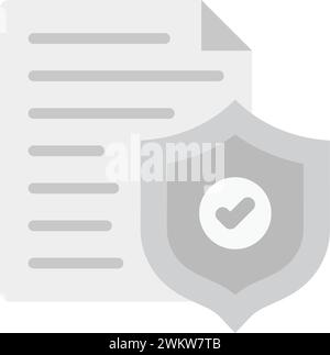 Vektorbild des Symbols „sicheres Dokument“. Stock Vektor