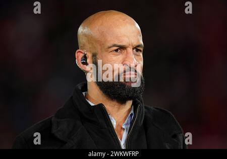 Sky Sports Experte Jamie Jones-Buchanan vor dem Spiel der Betfred Super League im Sewell Group Craven Park Stadium, Kingston upon Hull. Bilddatum: Donnerstag, 22. Februar 2024. Stockfoto