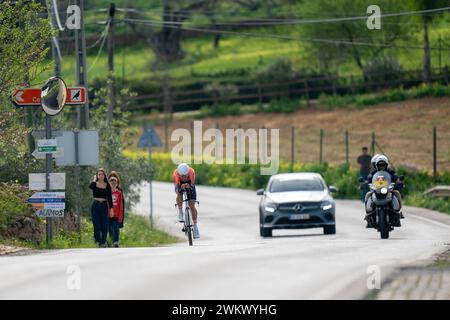 Albufeira, Portugal. Februar 2024. ALBUFEIRA, PORTUGAL - 17. Februar: Während des Zeitverfahrens der 50. Volta Algarve an der Algarve am 17. februar 2024 in Albufeira, Portugal (Foto: Henk Seppen/Orange Pictures) Credit: Orange Pics BV/Alamy Live News Stockfoto