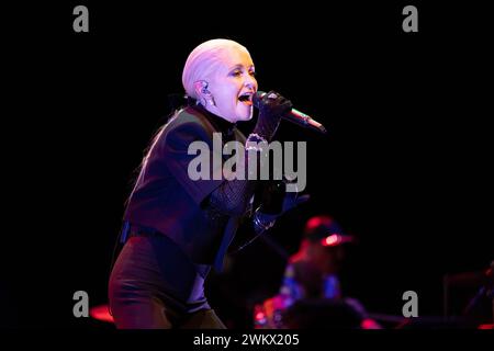 Gateshead, Großbritannien - Alison Goldfrapp tritt am 22. Februar im Glasshouse in Gateshead auf. Foto: Jill O'Donnell/Alamy Live News Stockfoto