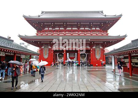 Senosoji-Tempel in Asakusa, Tokio, Japan. Stockfoto