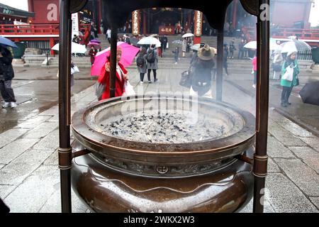 Senosoji-Tempel in Asakusa, Tokio, Japan. Stockfoto