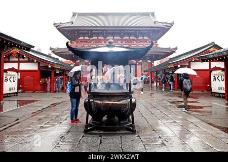 Senosoji-Tempel in Asakusa, Tokio, Japan. Stockfoto