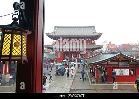 Senosoji-Tempel in Asakusa, Tokio, Japan. Stockfoto