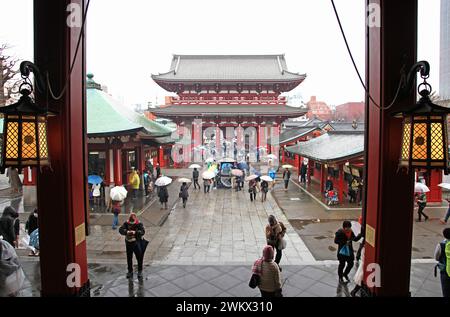 Senosoji-Tempel in Asakusa, Tokio, Japan. Stockfoto