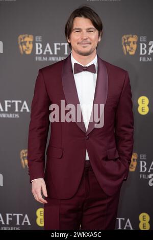 London, Großbritannien. Februar 2024. Josh Hartnett nimmt an den EE British Academy Film Awards 2024 Teil. Quelle: Justin Ng/Alamy Stockfoto