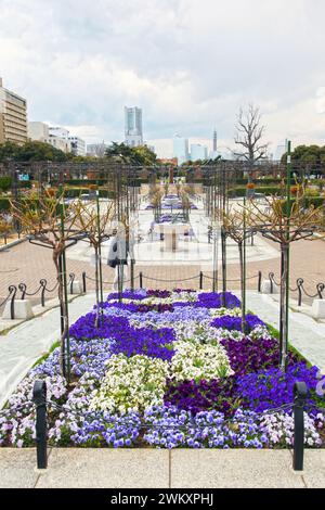 Yamashita Park in Yokohama, Präfektur Kanagawa, Japan. Stockfoto