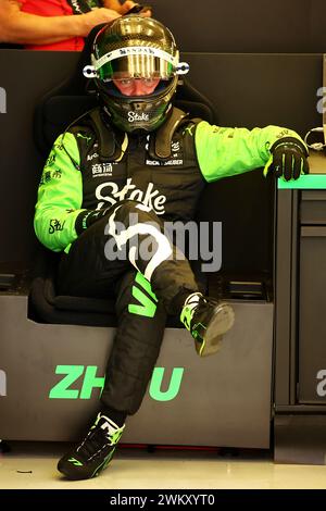 Sakhir, Bahrain. Februar 2024. Valtteri Bottas (FIN) sauber. 23.02.2024. Formel-1-Test, Sakhir, Bahrain, Tag Drei. Das Foto sollte lauten: XPB/Alamy Live News. Stockfoto