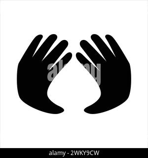 Kunst Illustration Icon Logo Wohltätigkeits- und Solidaritätssymbol Liebe Stock Vektor