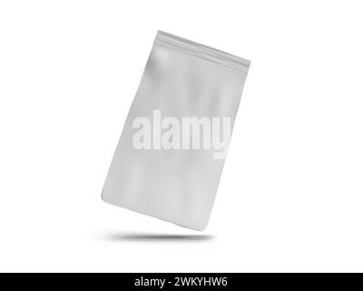 Pouch Bag Packaging Mockup 3D Illustration Mockup Szene auf isoliertem Hintergrund Stockfoto