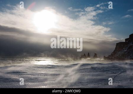 Reynisdrangar, Island Stockfoto