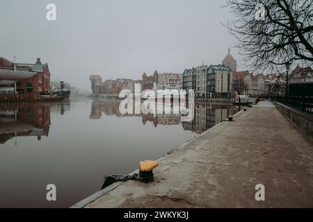 Nebelhafen in der Altstadt von Danzig, Polen Stockfoto