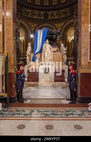 Mausoleum von General San Martin in der Metropolitan Cathedral auf der Plaza de Mayo, Buenos Aires, Argentinien Stockfoto