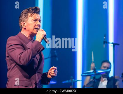 22. Februar 2024, Motorpoint Arena, Nottingham, Großbritannien. Veranstaltung: Rick Astley unterstützt von Belinda Carlisle. Bildunterschrift: Rick Astley Bild: Mark Dunn / Alamy Live News (Unterhaltung) Stockfoto