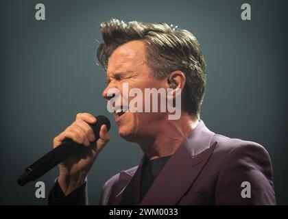 22. Februar 2024, Motorpoint Arena, Nottingham, Großbritannien. Veranstaltung: Rick Astley unterstützt von Belinda Carlisle. Bildunterschrift: Rick Astley Bild: Mark Dunn / Alamy Live News (Unterhaltung) Stockfoto