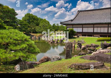 Ninomaru Garten, Nijo Burg, Kyoto, Japan Stockfoto