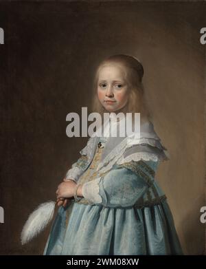Porträt eines Mädchens gekleidet in blau, Johannes Cornelisz. Verspronck, 1641 Stockfoto