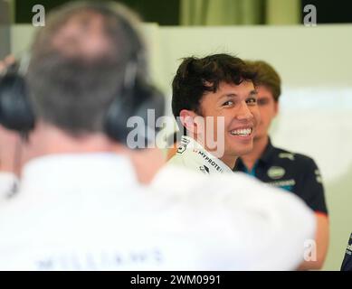 23. Februar 2024, Bahrain International Circuit, Sakhir, Formel-1-Testfahrten in Bahrain 2023, im Bild Alexander Albon (GBR), Williams Racing Stockfoto