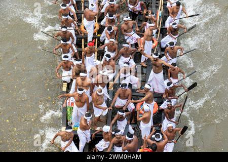 Keral Traditionelles Schlangenboot-Rennen Stockfoto