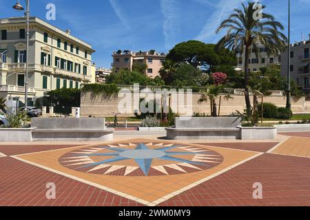 Der Corso Italia ist die elegante Küste, die vom Zentrum von Genua Foce bis zum Stadtteil Albaro und dem Küstenort Boccadasse führt Stockfoto