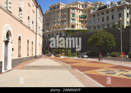 Der Corso Italia ist die elegante Küste, die vom Zentrum von Genua Foce bis zum Stadtteil Albaro und dem Küstenort Boccadasse führt Stockfoto