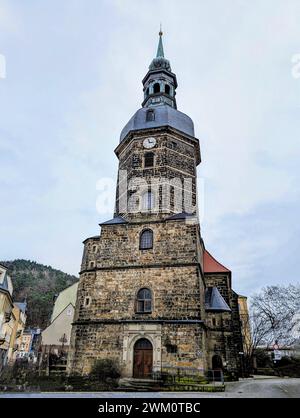 Die Johanniskirche in Bad Schandau, Sachsen Stockfoto