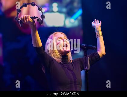 22. Februar 2024, Motorpoint Arena, Nottingham, Großbritannien. Veranstaltung: Rick Astley unterstützt von Belinda Carlisle. Bildunterschrift: Belinda Carlisle. Bild: Mark Dunn / Alamy Live News (Unterhaltung) Stockfoto