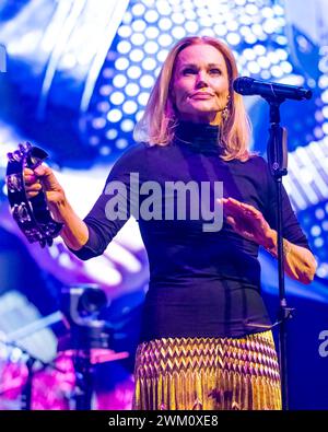 22. Februar 2024, Motorpoint Arena, Nottingham, Großbritannien. Veranstaltung: Rick Astley unterstützt von Belinda Carlisle. Bildunterschrift: Belinda Carlisle. Bild: Mark Dunn / Alamy Live News (Unterhaltung) Stockfoto