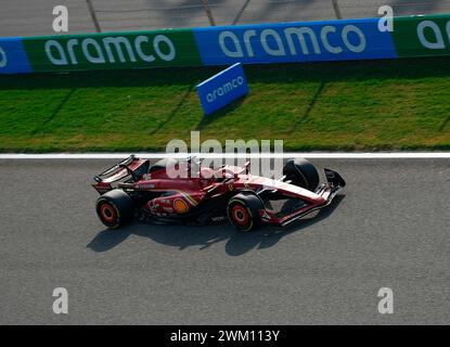 Sakhir, Bahrain. Februar 2024. 23. Februar 2024, Bahrain International Circuit, Sakhir, Formel-1-Testfahrten in Bahrain 2023, im Bild Charles Leclerc (MCO), Scuderia Ferrari Credit: dpa/Alamy Live News Stockfoto