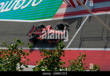Sakhir, Bahrain. Februar 2024. 23. Februar 2024, Bahrain International Circuit, Sakhir, Formel-1-Testfahrten in Bahrain 2023, im Bild Charles Leclerc (MCO), Scuderia Ferrari Credit: dpa/Alamy Live News Stockfoto