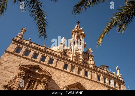 Valencia, 16. Februar 2024: Església de Sant Joan del Mercat Stockfoto