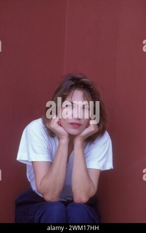 3831694 Jane Birkin beim Lido Filmfestival Venedig, 1987 (Foto); (add.info.: Lido Venedig, Filmfestival Venedig 1987. Die britische Schauspielerin und Sängerin Jane Birkin mit der Hauptrolle in „Comédie!“ Regie: Jacques Doillon); © Marcello Mencarini. Alle Rechte vorbehalten 2024. Stockfoto