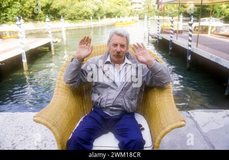 3833009 Donald Sutherland; (add.info.: Venedig Lido, Venedig Filmfestival 1986. Der kanadische Schauspieler Donald Sutherland / Lido di Venezia, Mostra del Cinema di Venezia 1986. L'attore Donald Sutherland); © Marcello Mencarini. Alle Rechte vorbehalten 2024. Stockfoto