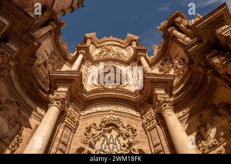 Valencia, 16. Februar 2024: Die Iglesia de Santa Catalina Stockfoto