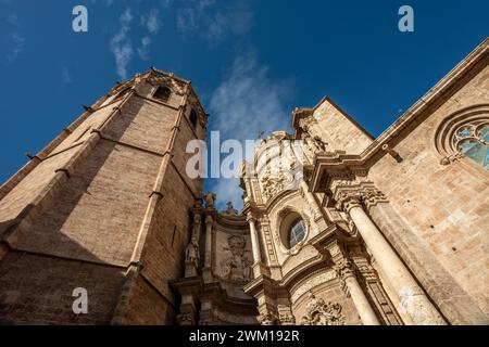 Valencia, 16. Februar 2024: Iglesia de Santa Catalina Stockfoto