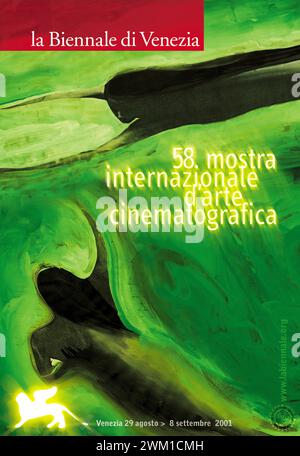 4067193 Poster des Filmfestivals Venedig / Manifesti della Mostra del Cinema di Venezia; (add.info.: Poster des Filmfestivals Venedig 2001 / Manifesto della Mostra del Cinema di Venezia 2001 - reproduziert von Marcello Mencarini); © Marcello Mencarini. Alle Rechte vorbehalten 2024. Stockfoto