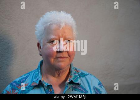 4070701 Lyon, Quais du Polar 2017. Schottischer Kriminalautor Val McDermid (Foto); (add.info.: Lyon; Lione, Frankreich; Francia, Palais de la BourseQuais du Polar 2017 Lione, Quais du Polar 2017 La scrittrice scozzese di gialli Val McDermid); © Marcello Mencarini. Alle Rechte vorbehalten 2024. Stockfoto