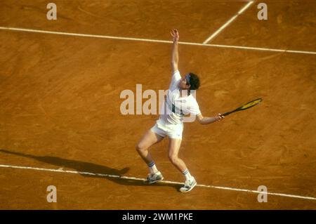 MME4703793 US-amerikanischer Tennisspieler John McEnroe in den 1980er Jahren; (add.info.: US-amerikanischer Tennisspieler John McEnroe in den 1980er Jahren); © Marcello Mencarini. Alle Rechte vorbehalten 2023. Stockfoto