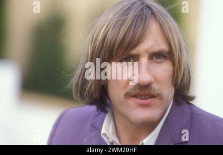 MME4755741 Cannes Filmfestival 1984. Der französische Schauspieler Gerard Depardieu; © Marcello Mencarini. Alle Rechte vorbehalten 2024. Stockfoto