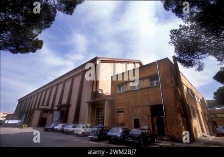 7395003 Rom, Cinecittà Studios. Teatro 5, wo Federico Fellini seine Filme drehte, um 1985 (Foto); © Marcello Mencarini. Alle Rechte vorbehalten 2024. Stockfoto