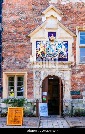 Das King's Manor ist ein denkmalgeschütztes Gebäude in York, England und gehört zur University of York. York, North Yorkshire, Yorkshire und die Humber Stockfoto