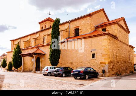 Iglesia de Santa María Magdalena - Kirche der Heiligen Maria Magdalena. Zamarramala, Segovia, Castilla y León, Spanien, Europa Stockfoto